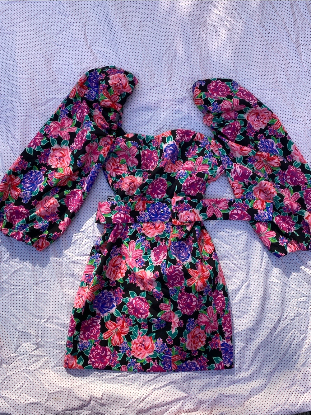 Zara Puff Sleeve Dress